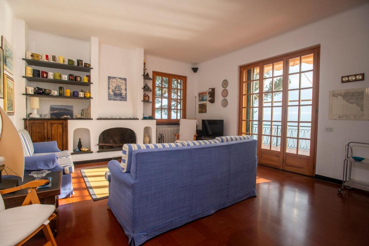 080 - La Villa Storica Il Vigneto 45B, Terrazza Sul Mare - Parcheggio Privato Gratis 모네글리아 외부 사진