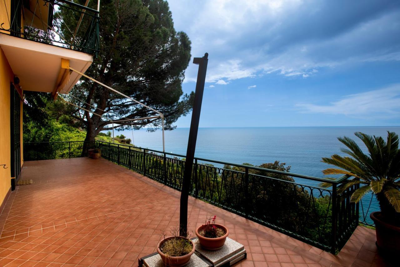 080 - La Villa Storica Il Vigneto 45B, Terrazza Sul Mare - Parcheggio Privato Gratis 모네글리아 외부 사진